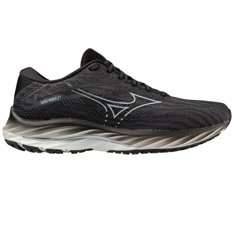 Mizuno Womens Wave Rider 27 Ebony/Snowcrest/Black